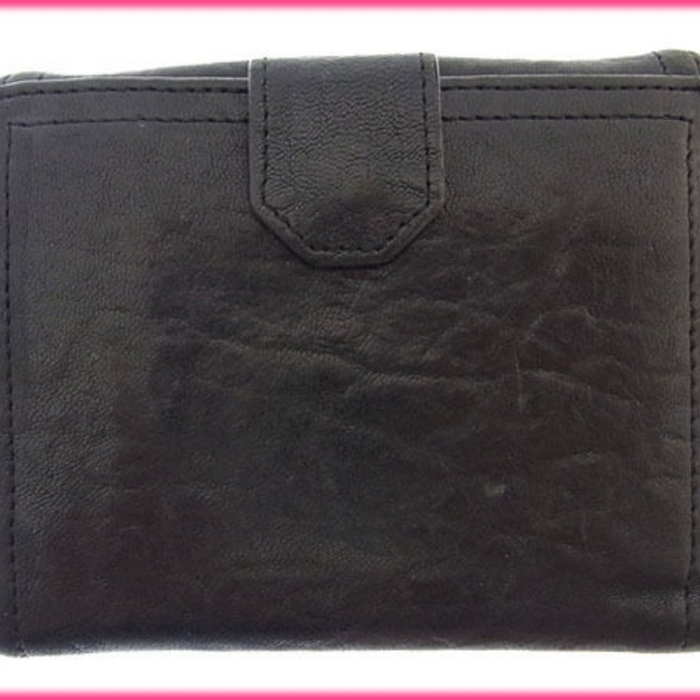 Tory Burch Wallet Purse Folding wallet Black Beige Woman Authentic Used Y2698 - Picture 3 of 5